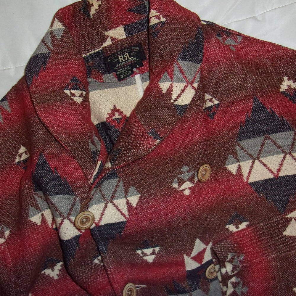 RALPH LAUREN Double RL RRL Men's Aztec Coat Cardigan